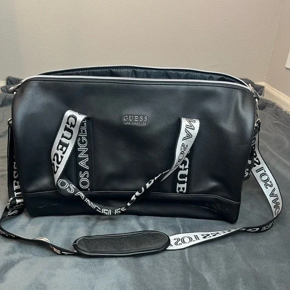 GUESS Black and White Shoulder Bag - Picture 5 of 12